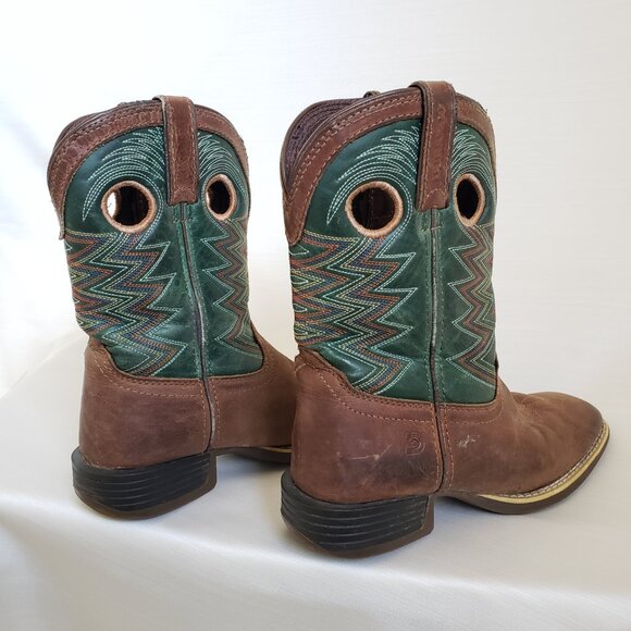 Durango® Lil Rebel Pro™ Youth Teal Western Boot Size 1 - Picture 8 of 14